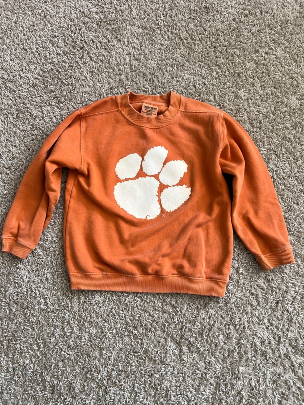 Comfort Colors Clemson Crewneck (youth small)
